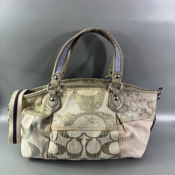 Authentic COACH # 16732 Poppy Patchwork Rocker Tote Satchel /Shoulder Bag - Picture 5 of 14